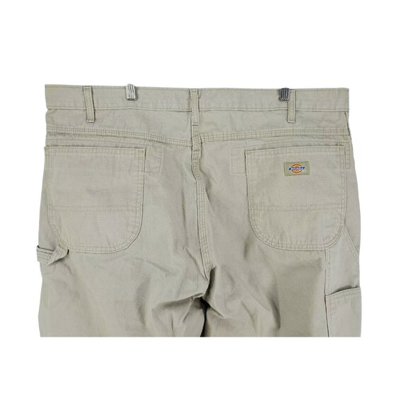 Dickies Carpenter Shorts Men's Size 42 Tan Ripstop Cotton - Picture 4 of 6